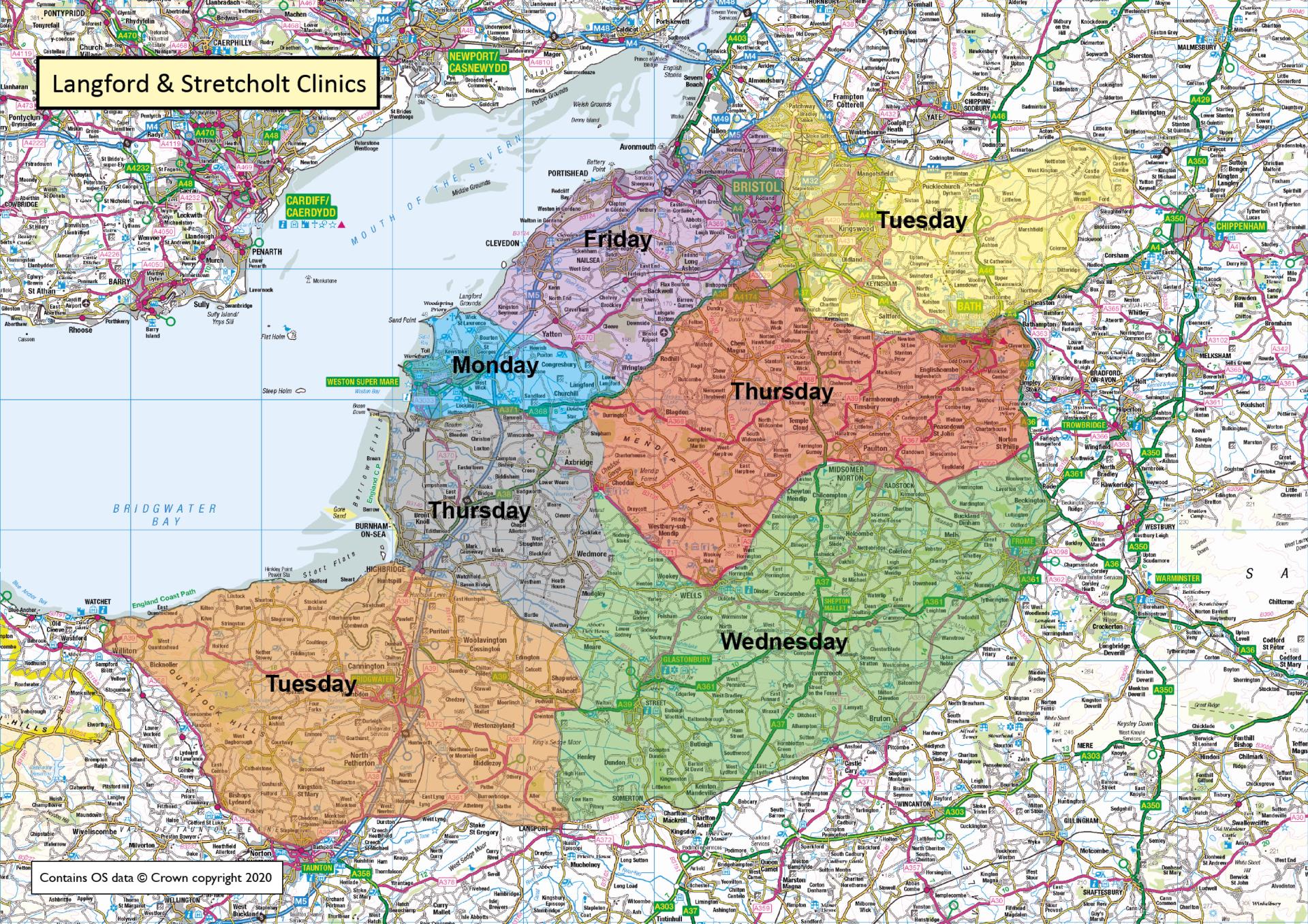 Langford and Stretcholt Zones